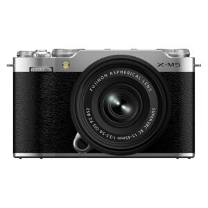 دوربین بدون آینه فوجی FUJIFILM X-M5 Mirrorless Camera with XC 15-45mm f/3.5-5.6 Lens Silver