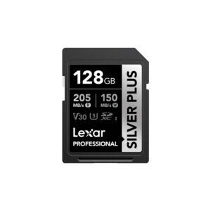کارت حافظه لکسار Lexar 128GB Professional SILVER PLUS UHS-I SDXC