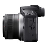 نمای دوربین Canon EOS R100 با لنز 18-45mm