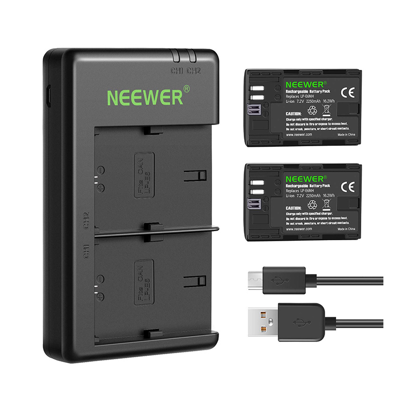 isocam-Neewer-2-Pack-LP-E6NH-Batttery-Charger-for-Canon-7